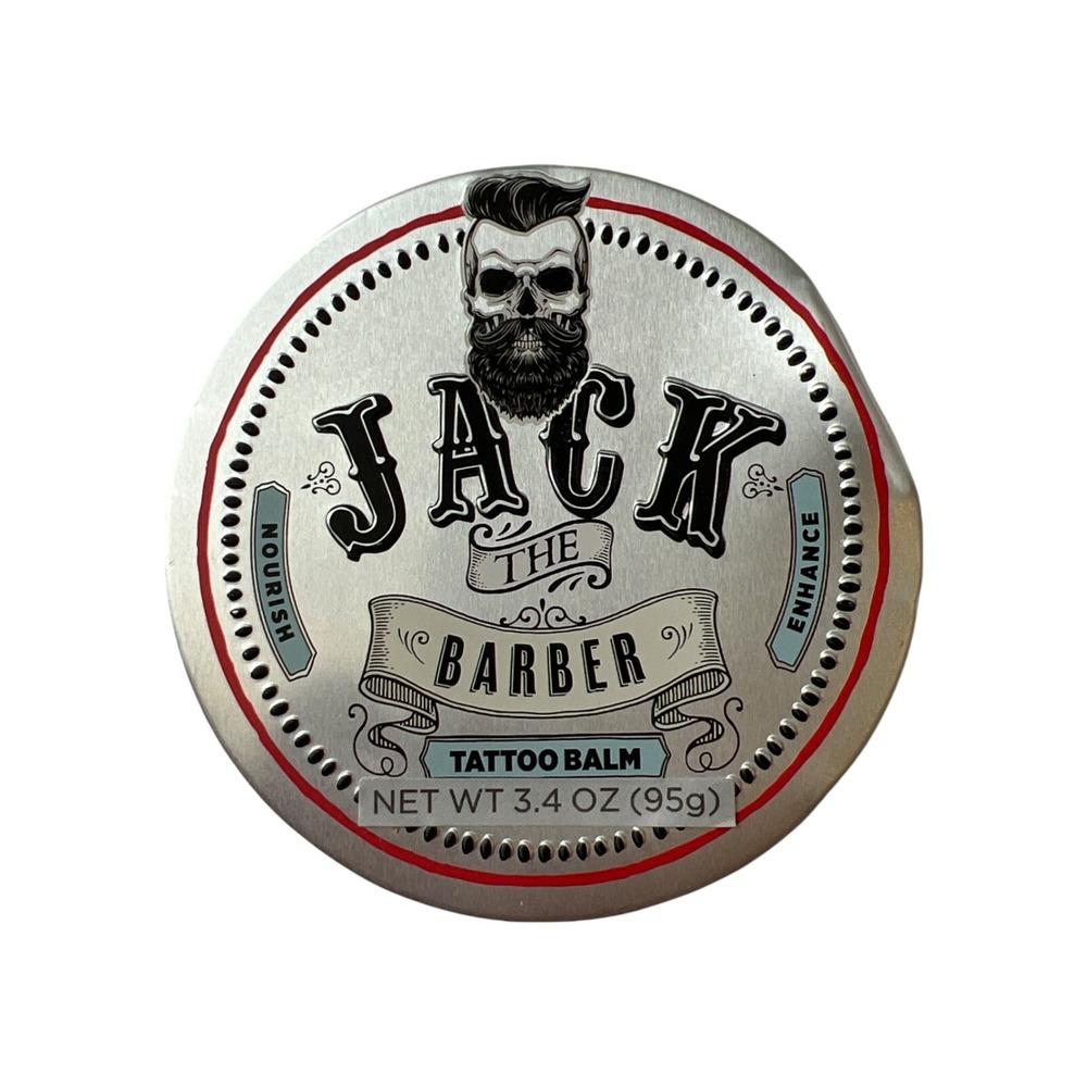 Jack The Barber Tattoo Balm 3.4 Oz Healing Natural Oils For‎ New & Old Tattoos